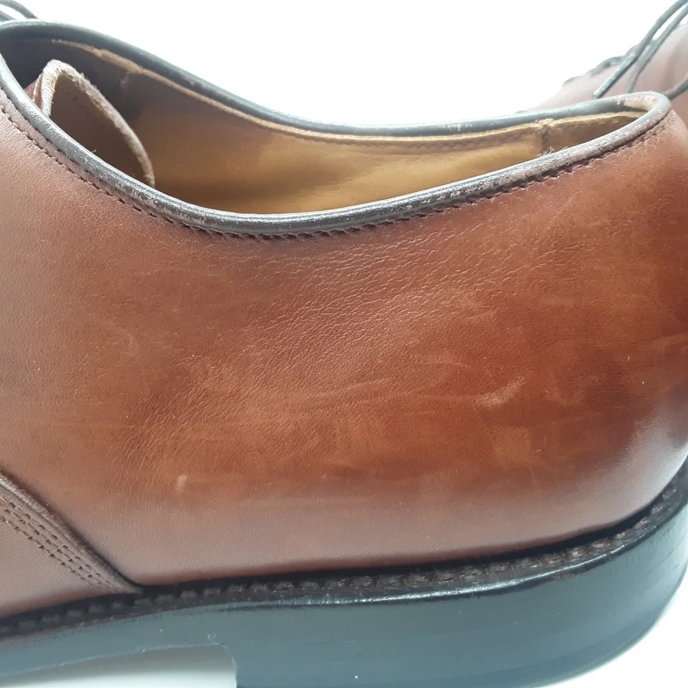 VTG Allen Edmonds Byron Made in Italy Men's Size10 3E Chili Brown Oxford